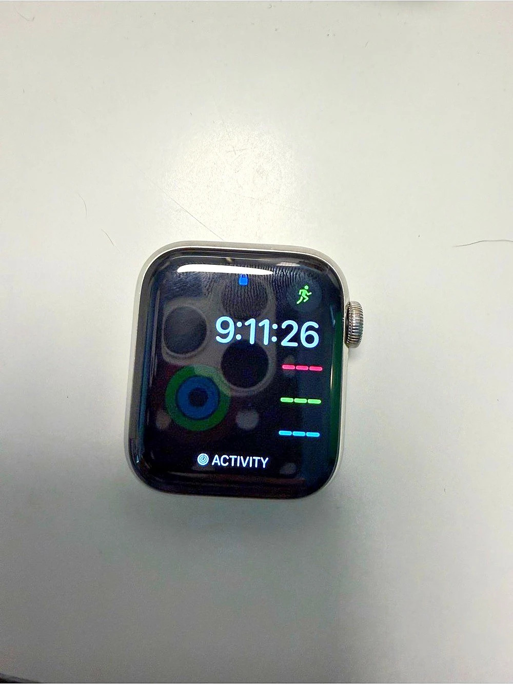 Apple Watch Series 6 Stainless Steel 40mm Smartwatch Silver & Black GPS Cellular
